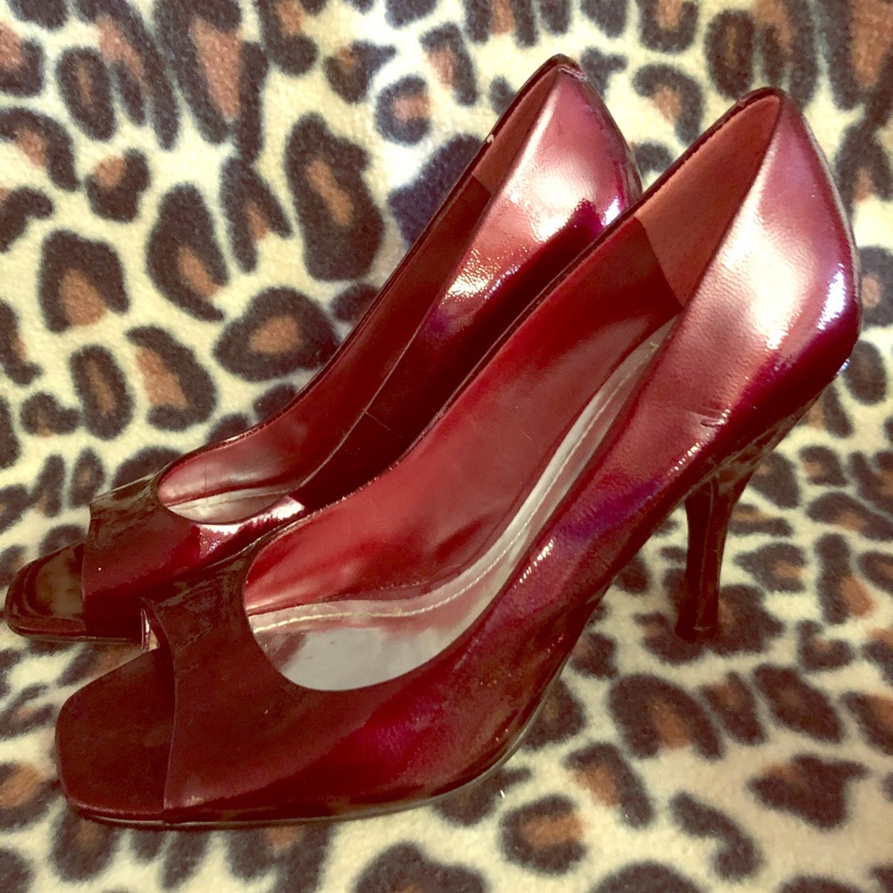 BCBGeneration red peep toes heels. Size 6.5.
